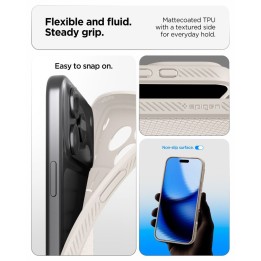 SPIGEN чохол LIQUID AIR для IPHONE 18 Pro / 17 Pro natural titanium