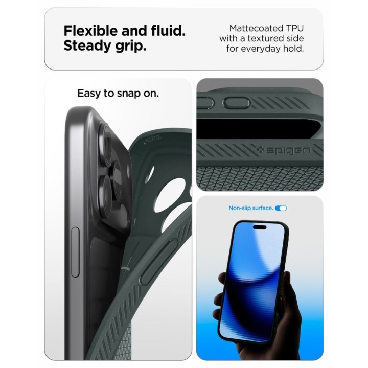 SPIGEN case LIQUID AIR for IPHONE 18 Pro / 17 Pro abyss green
