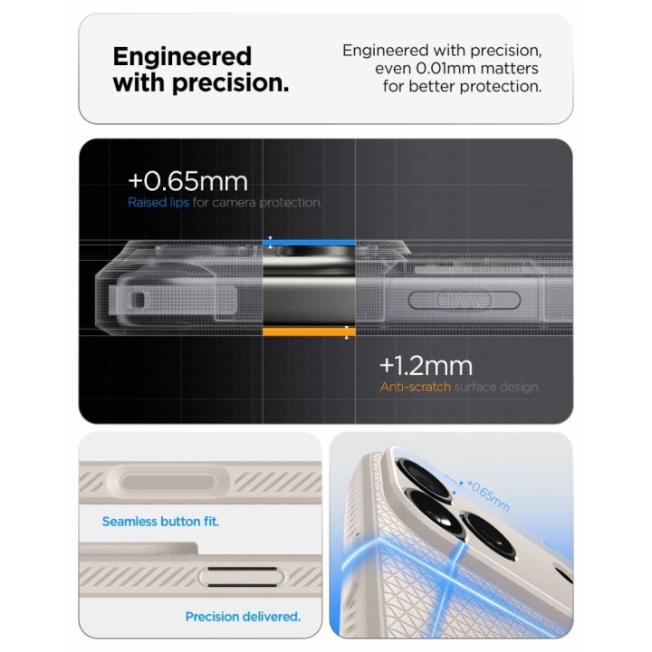 SPIGEN чехол LIQUID AIR для IPHONE 18 Pro / 17 Pro натуральный титан