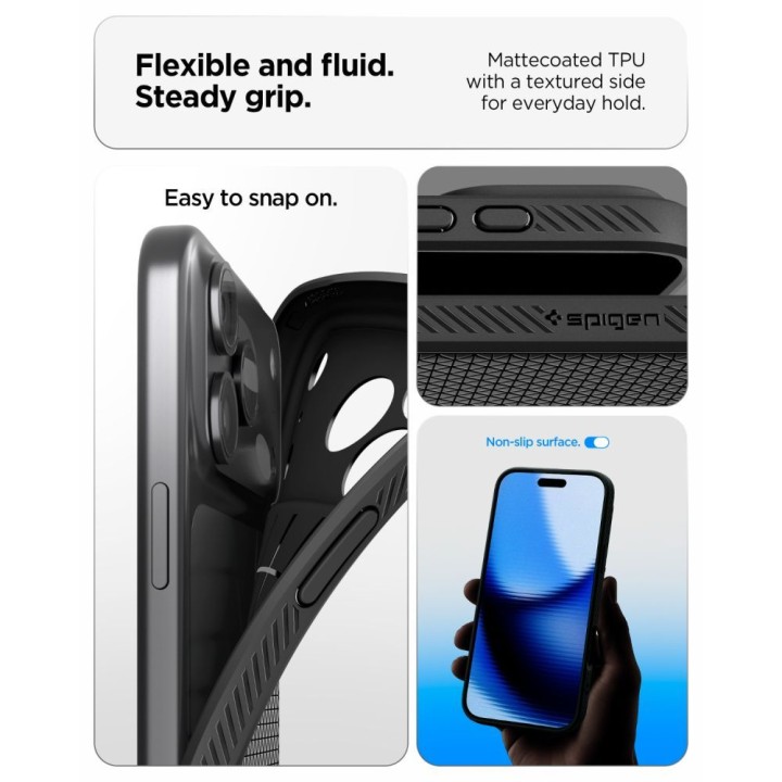 SPIGEN чехол LIQUID AIR для IPHONE 18 Pro Max / 17 Pro Max matte black
