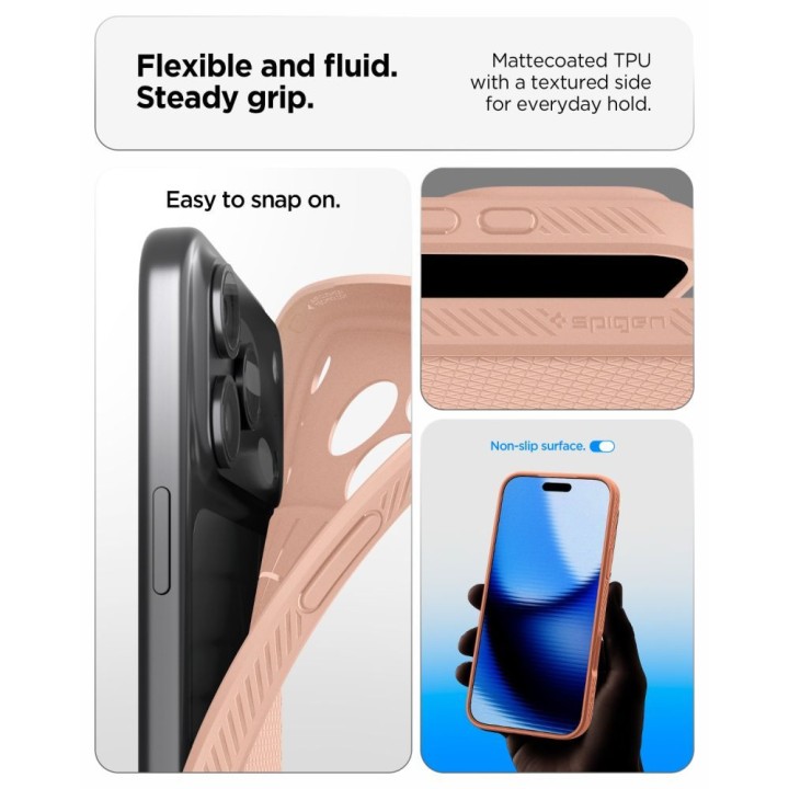 SPIGEN case LIQUID AIR for IPHONE 18 Pro Max / 17 Pro Max rose titanium