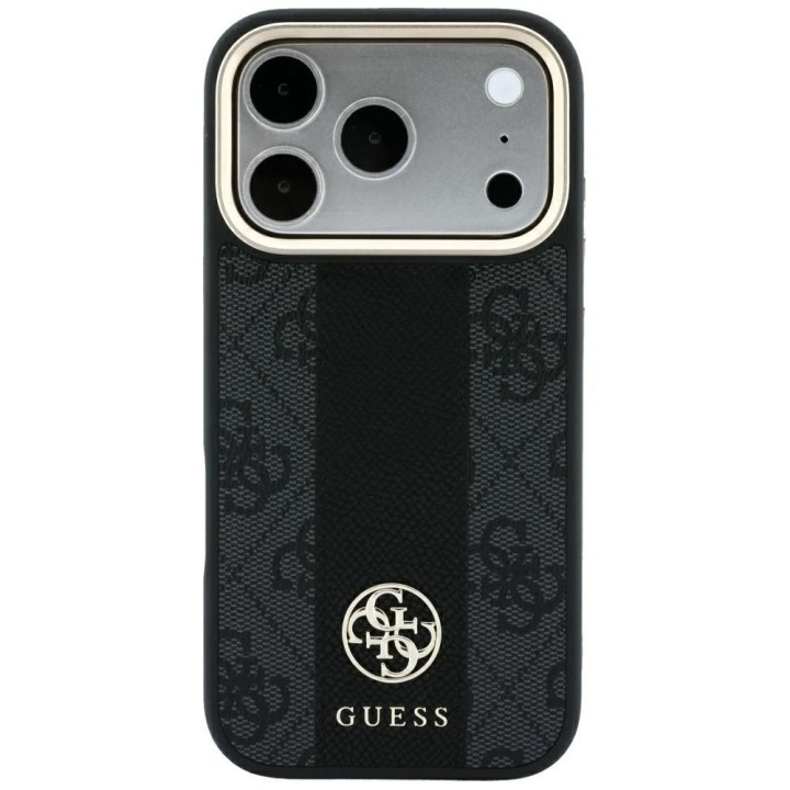 GUESS чохол для IPHONE 18 Pro Max/17 Pro Max сумісний із MagSafe (Stripe Round and Classic Logos 4G) чорний