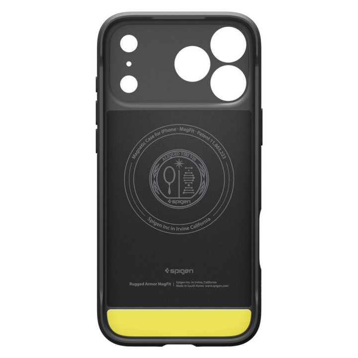 SPIGEN case RUGGED ARMOR compatible with Magsafe for IPHONE 18 Pro / 17 Pro matte black