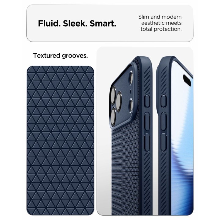 SPIGEN futerał LIQUID AIR do IPHONE 18 Pro / 17 Pro navy blue