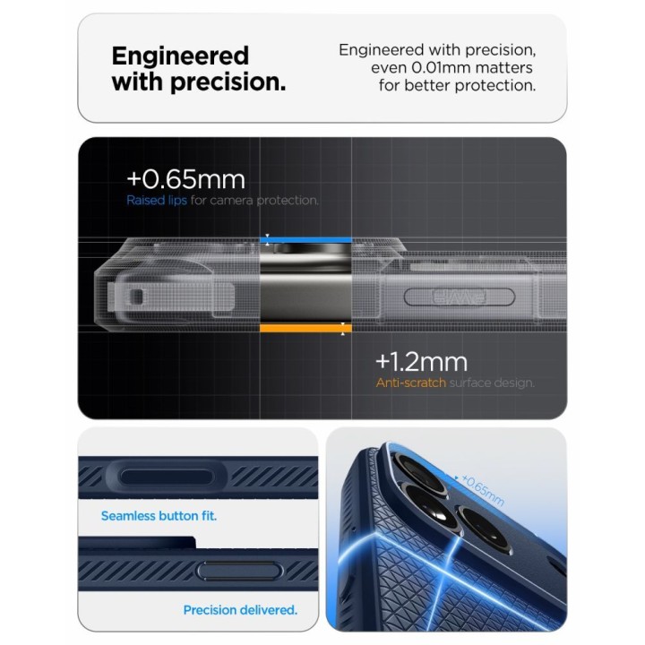 SPIGEN futerał LIQUID AIR do IPHONE 18 Pro / 17 Pro navy blue