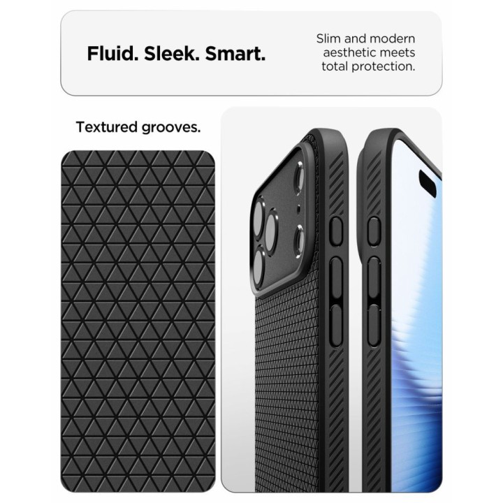 SPIGEN case LIQUID AIR for IPHONE 18 Pro / 17 Pro matte black