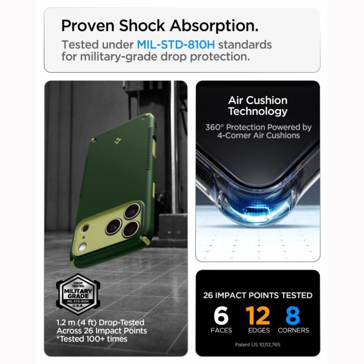 SPIGEN чохол NANO POP HYBRID, сумісний із MagSafe, для IPHONE 18 Pro Max / 17 Pro Max avo green