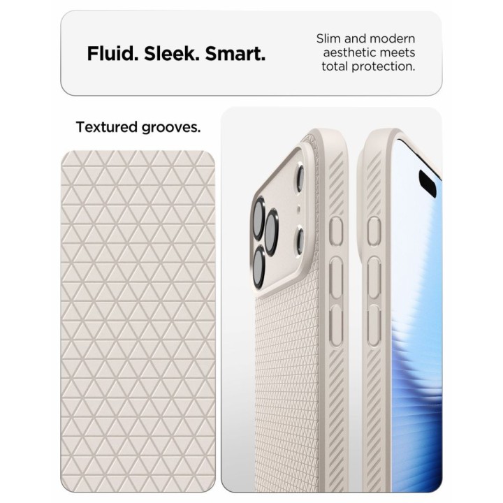 SPIGEN case LIQUID AIR for IPHONE 18 Pro Max / 17 Pro Max natural titanium