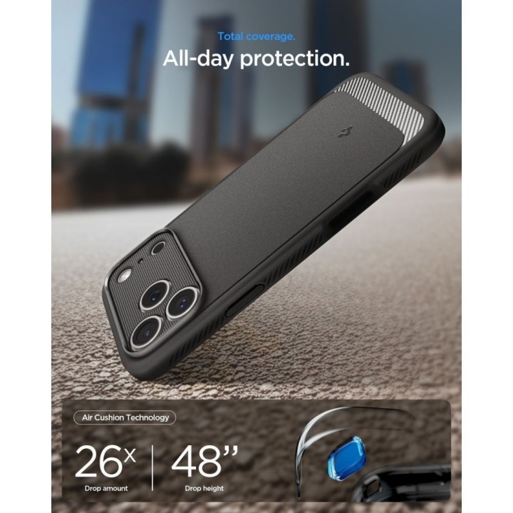 SPIGEN чохол RUGGED ARMOR сумісний з Magsafe для IPHONE 18 Pro Max / 17 Pro Max grey
