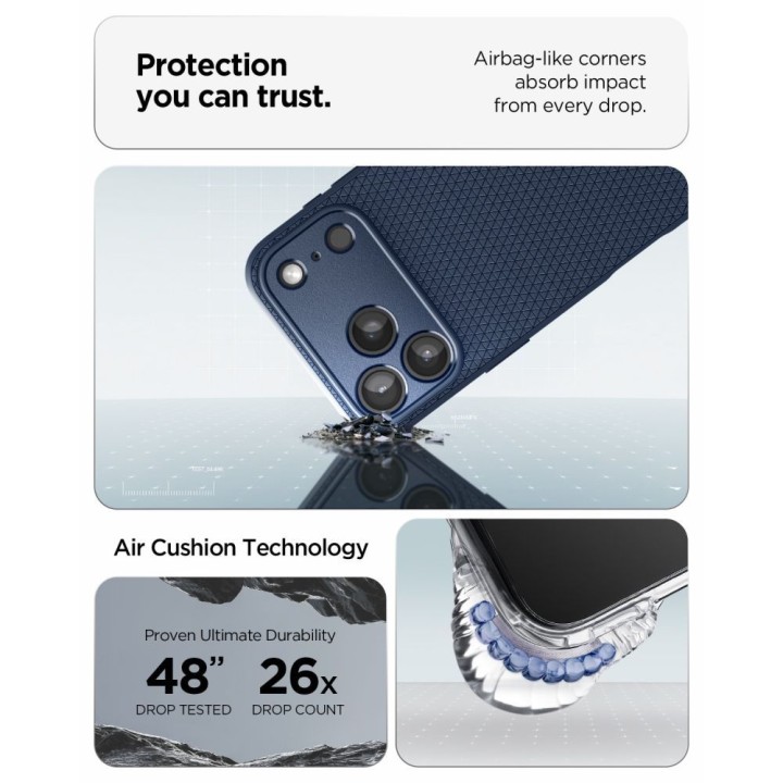SPIGEN case LIQUID AIR for IPHONE 18 Pro Max / 17 Pro Max navy blue