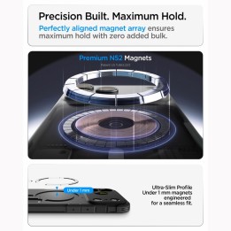 SPIGEN case TOUGH ARMOR T compatible with Magsafe for IPHONE 18 Pro / 17 Pro gunmetal