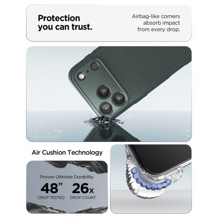 SPIGEN чехол LIQUID AIR для IPHONE 18 Pro Max / 17 Pro Max abyss green