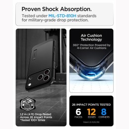 SPIGEN case TOUGH ARMOR T compatible with Magsafe for IPHONE 18 Pro Max / 17 Pro Max black