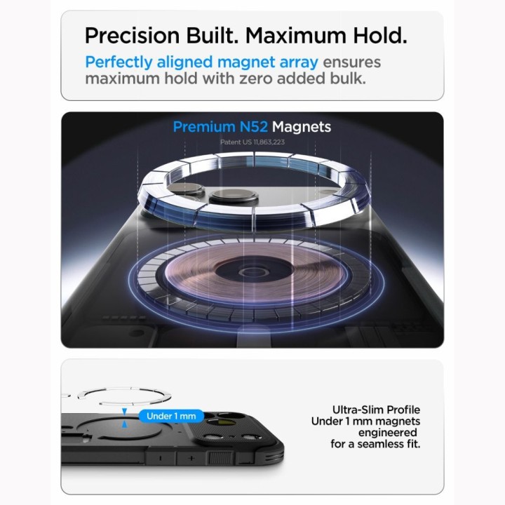 SPIGEN чохол RUGGED ARMOR сумісний з Magsafe для IPHONE 18 Pro Max / 17 Pro Max matte black