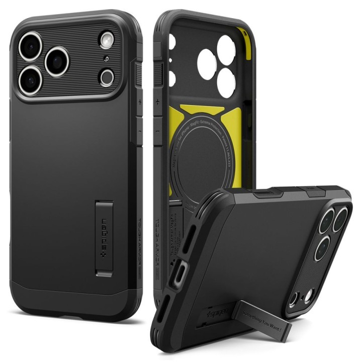 SPIGEN чохол RUGGED ARMOR, сумісний із MagSafe, для IPHONE 18 Pro Max / 17 Pro Max матовий чорний