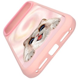 NIMMY чохол BIG EYED LYING RAGDOLL CAT сумісний із MagSafe для IPHONE 18 Pro/17 Pro рожевий