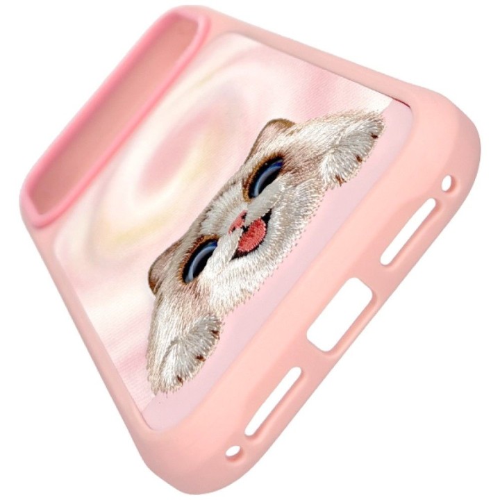 NIMMY чохол BIG EYED LYING RAGDOLL CAT сумісний із MagSafe для IPHONE 18 Pro/17 Pro рожевий