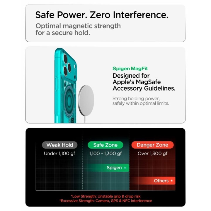 SPIGEN чохол ULTRA HYBRID, сумісний із MagSafe, для IPHONE 18 Pro / 17 Pro c-one bondi blue