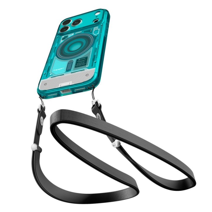 SPIGEN case ULTRA HYBRID compatible with MagSafe for IPHONE 18 Pro / 17 Pro c-one bondi blue