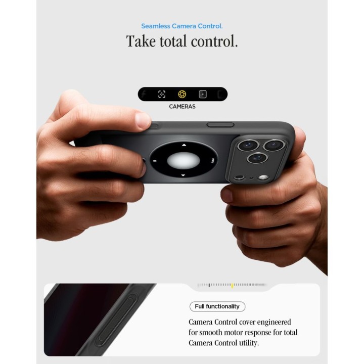SPIGEN case ULTRA HYBRID compatible with Magsafe for IPHONE 18 Pro / 17 Pro classic black