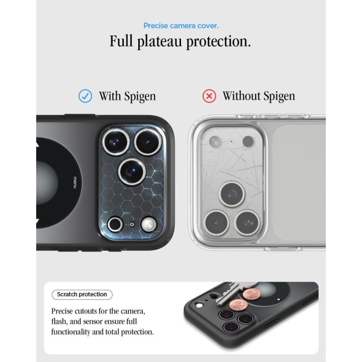 SPIGEN чохол ULTRA HYBRID, сумісний із MagSafe, для IPHONE 18 Pro / 17 Pro класичний чорний