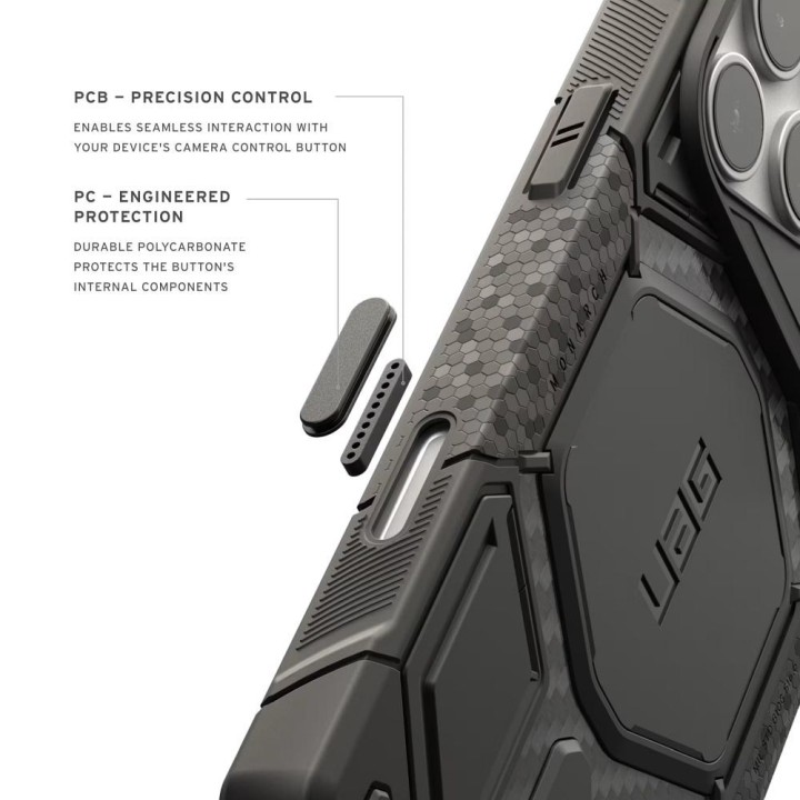 UAG Urban Armor Gear чехол Monach Pro совместимый с MagSafe для IPHONE 18 Pro Max/17 Pro Max carbon fiber