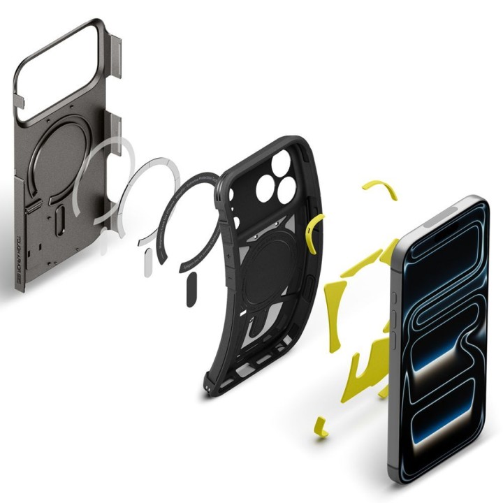 SPIGEN case TOUGH ARMOR T compatible with MagSafe for IPHONE 18 Pro Max / 17 Pro Max gunmetal