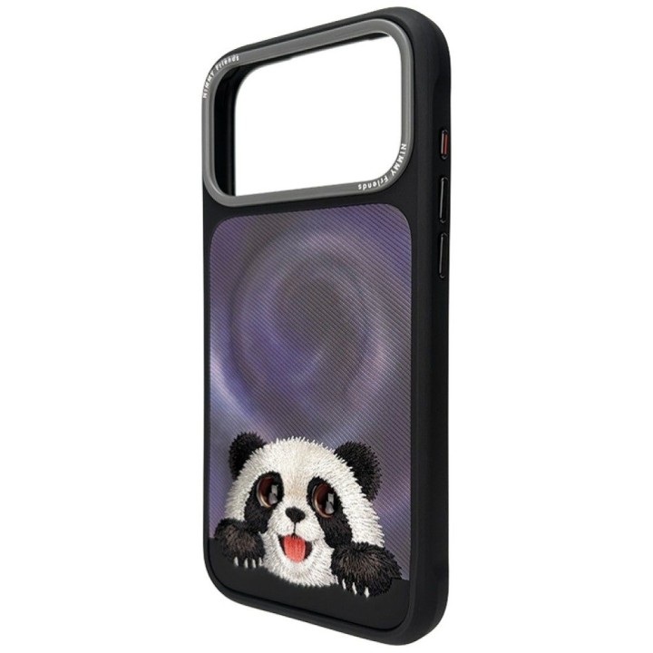 NIMMY case BIG EYED LYING GIANT PAND compatible with Magsafe for IPHONE 18 Pro/17 Pro black