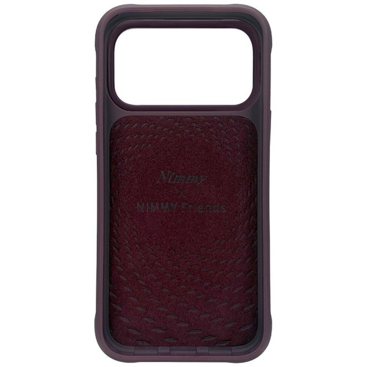 NIMMY case BIG EYED LYING CREAM CAT compatible with MagSafe for IPHONE 18 Pro Max/17 Pro Max purple