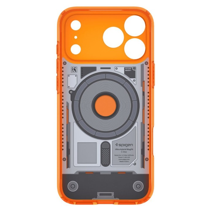 SPIGEN чохол ULTRA HYBRID, сумісний із MagSafe, для IPHONE 18 Pro / 17 Pro c-one tangerine