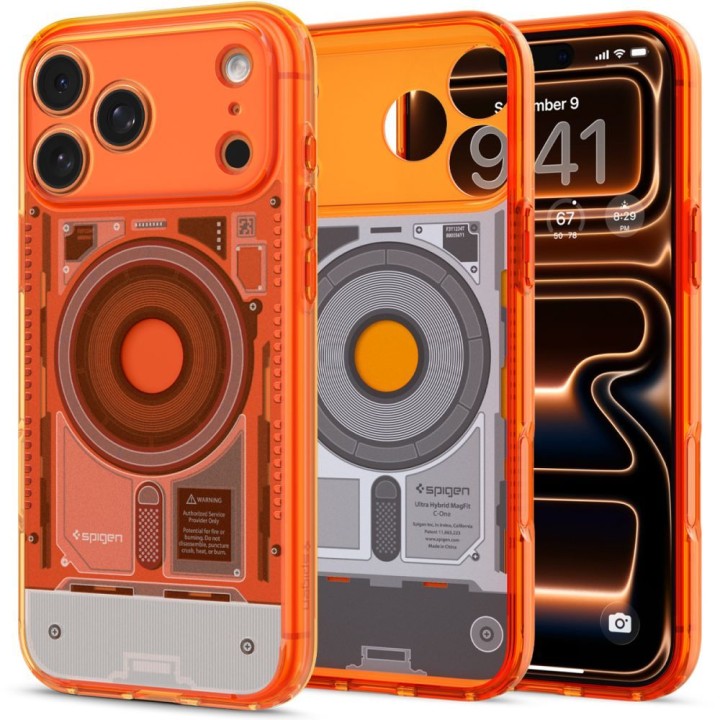 SPIGEN чохол ULTRA HYBRID сумісний з Magsafe для IPHONE 18 Pro / 17 Pro c-one tangerine