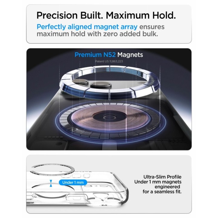 SPIGEN чохол ULTRA HYBRID сумісний з Magsafe для IPHONE 18 Pro / 17 Pro frost white