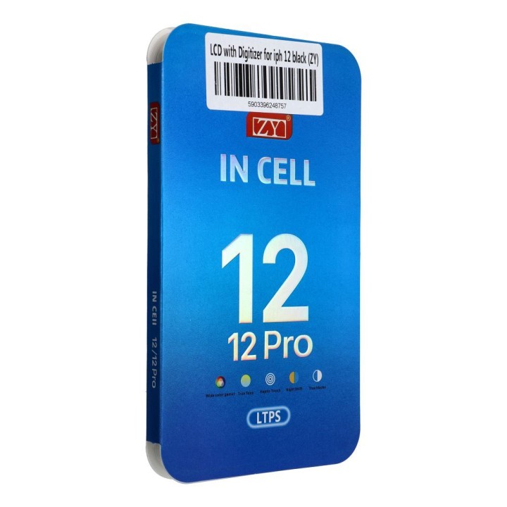 Display for iPhone 12 / 12 Pro with touch screen black (ZY-LTPS) IC Transferable