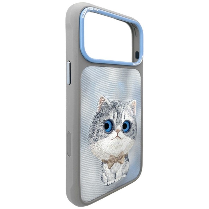 NIMMY чохол BIG EYED SILVER SHADED CAT для IPHONE 18 Pro Max/17 Pro Max сірий