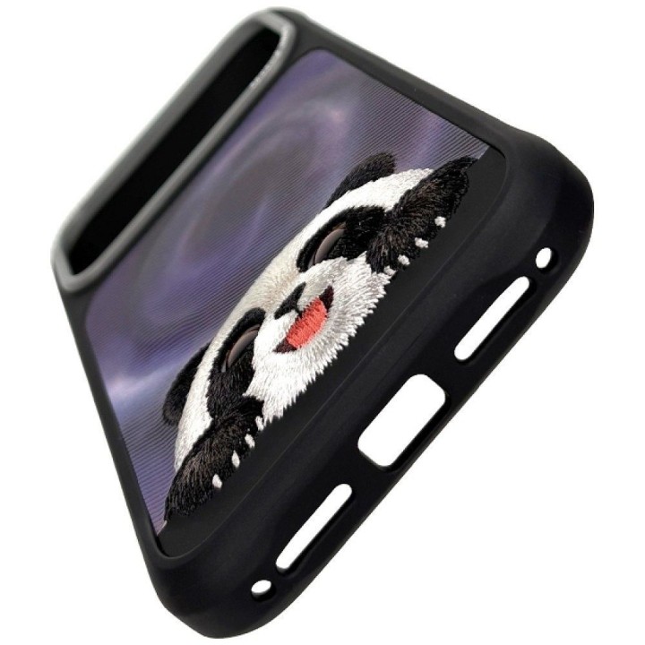 NIMMY case BIG EYED LYING GIANT PAND compatible with MagSafe for IPHONE 18 Pro Max/17 Pro Max black