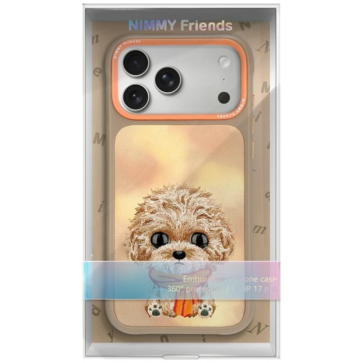NIMMY case BIG EYED TEDDY POODLE for IPHONE 18 Pro/17 Pro brown