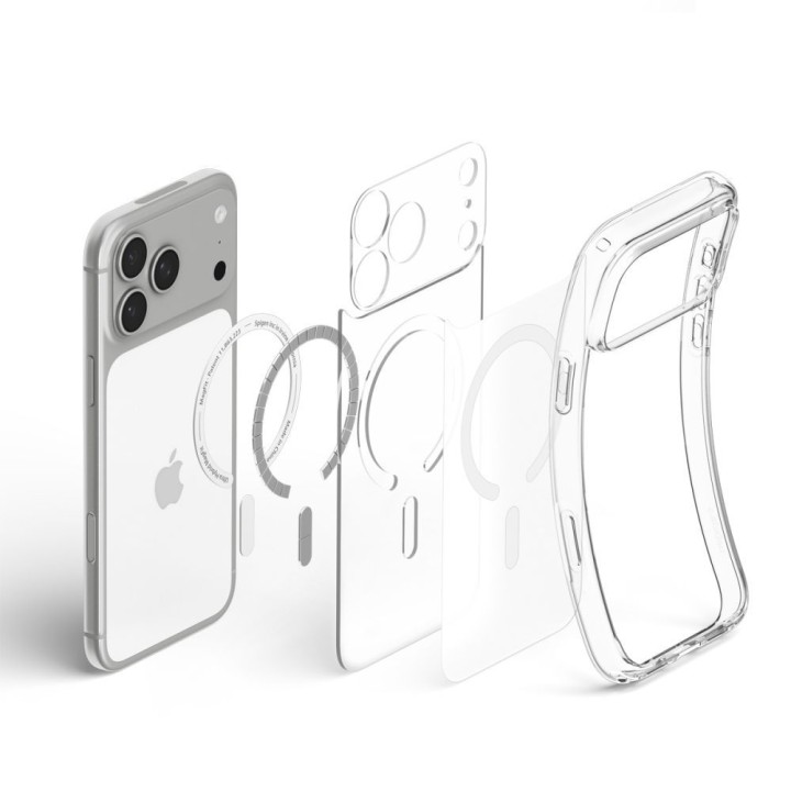 SPIGEN case ULTRA HYBRID compatible with Magsafe for IPHONE 18 Pro / 17 Pro frost white