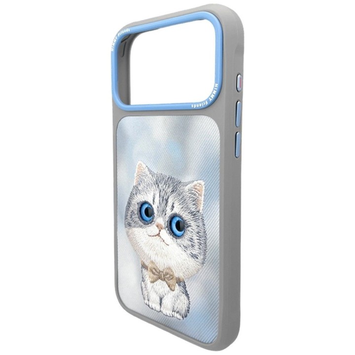 NIMMY чехол BIG EYED SILVER SHADED CAT для IPHONE 18 Pro Max/17 Pro Max серый
