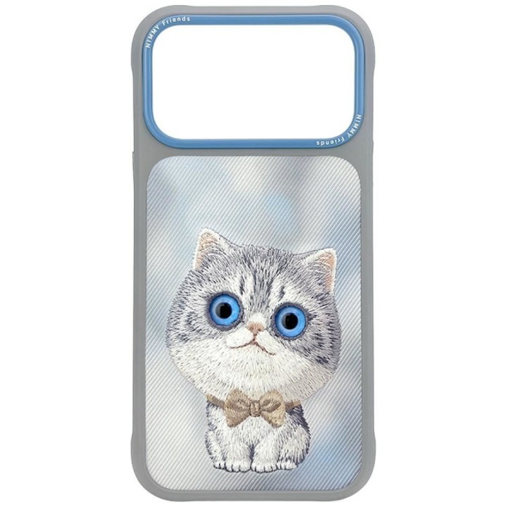 NIMMY чохол BIG EYED SILVER SHADED CAT для IPHONE 18 Pro Max/17 Pro Max сірий