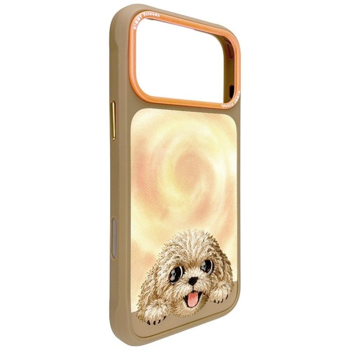 NIMMY чохол BIG EYED LYING TEDDY POODLE сумісний із MagSafe для IPHONE 18 Pro/17 Pro коричневий