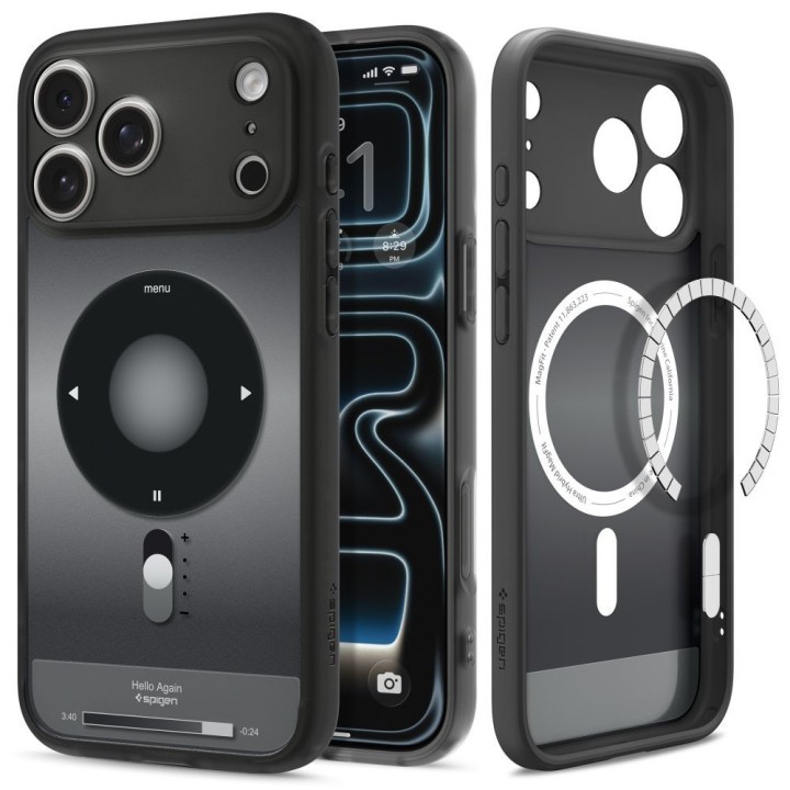 SPIGEN чохол ULTRA HYBRID, сумісний із MagSafe, для IPHONE 18 Pro / 17 Pro класичний чорний