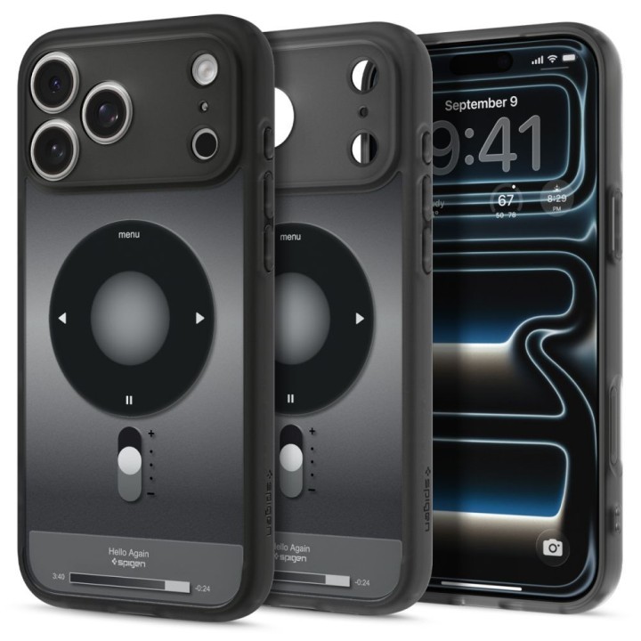 SPIGEN case ULTRA HYBRID compatible with Magsafe for IPHONE 18 Pro / 17 Pro classic black