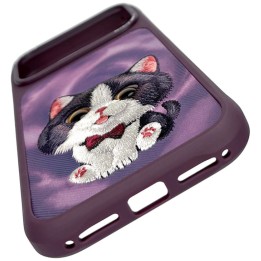 NIMMY чехол BIG EYED CREAM CAT для IPHONE 18 Pro/17 Pro фиолетовый