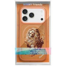 NIMMY чехол LION совместимый с Magsafe для IPHONE 18 Pro/17 Pro оранжевый