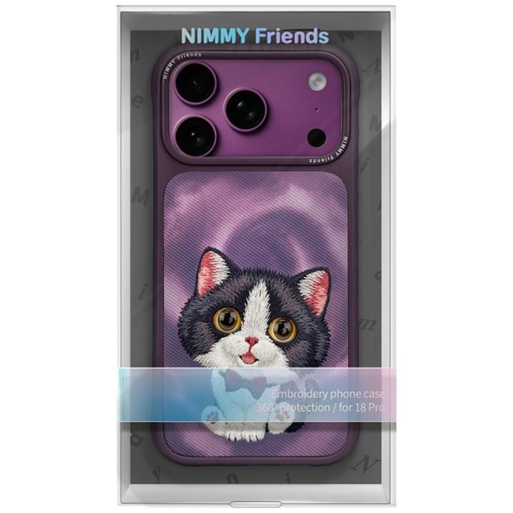 NIMMY чохол BIG EYED CREAM CAT для IPHONE 18 Pro/17 Pro фіолетовий