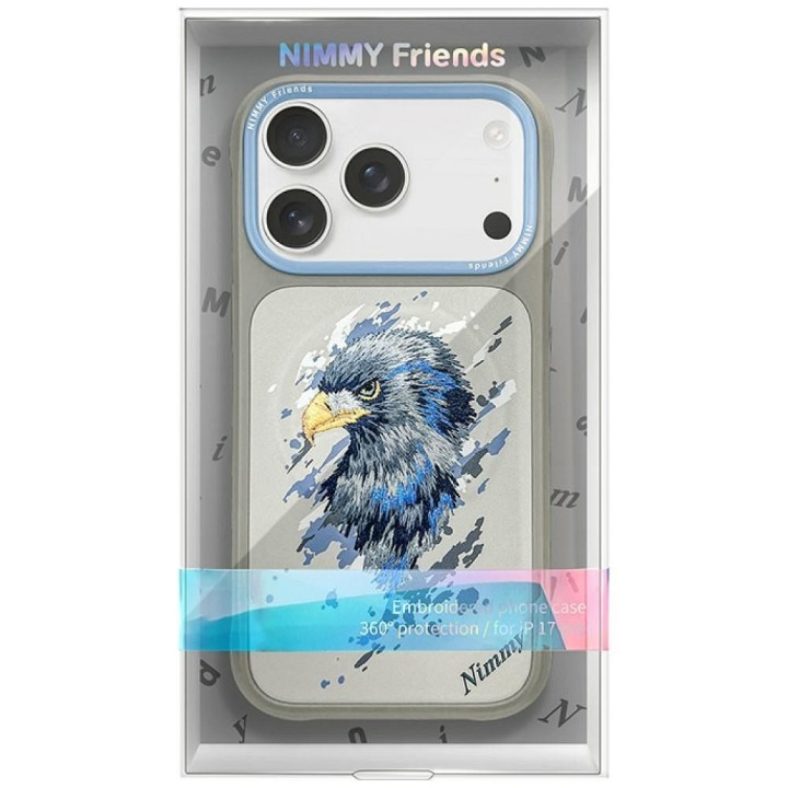 NIMMY case EAGLE compatible with Magsafe for IPHONE 18 Pro/17 Pro grey
