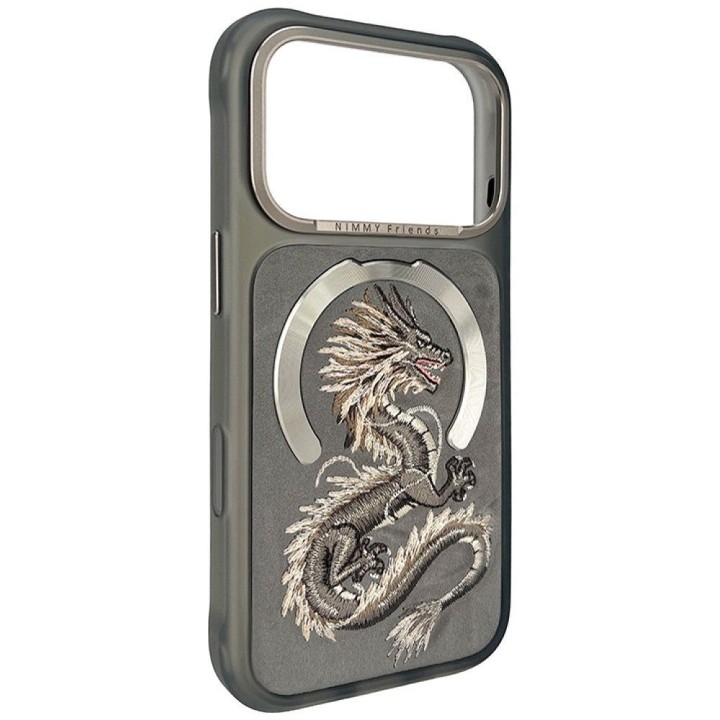 NIMMY case MAGNETIC FANTASY ANIMAL DRAGON compatible with Magsafe for IPHONE 18 Pro Max/17 Pro Max grey