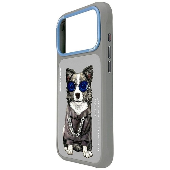 NIMMY чохол GLASSES COOL DOG для IPHONE 18 Pro Max/17 Pro Max сірий