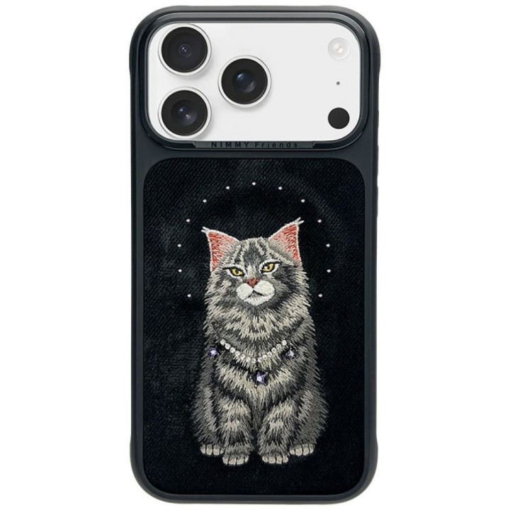 NIMMY case LUCKY FASHION CAT compatible with MagSafe for IPHONE 18 Pro Max/17 Pro Max black