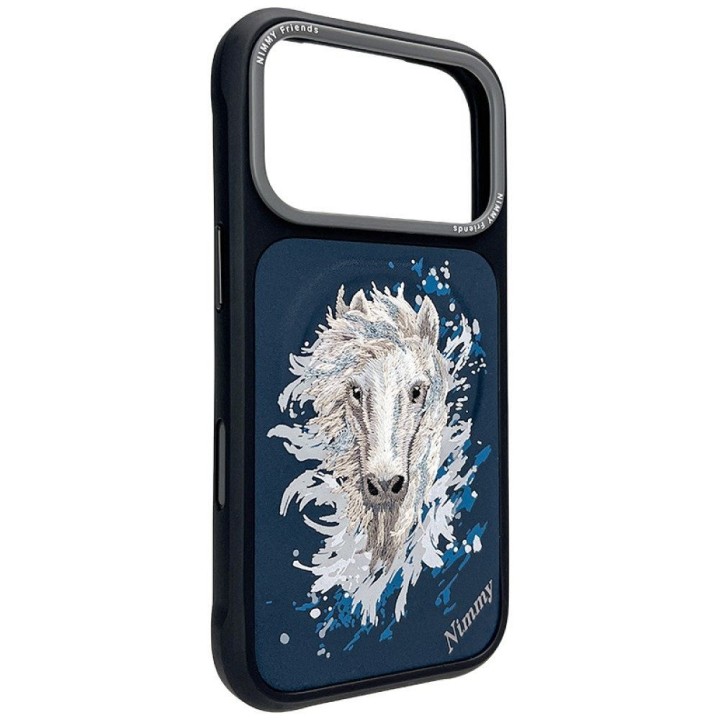NIMMY case HORSE compatible with MagSafe for IPHONE 18 Pro Max/17 Pro Max navy blue